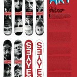 Onboard European Snowboard Magazine Issue 118 - Art Page - Yes.Now.Board Snowboards Great Dudes of History