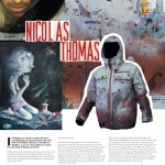 Onboard European Snowboard Magazine Issue 123 - Art Page - French Artist Nicolas Thomas for Billabong Outerwear