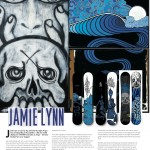 Onboard European Snowboard Magazine Issue 125 - Art Page - Lib Tech Snowboards Jamie Lynn